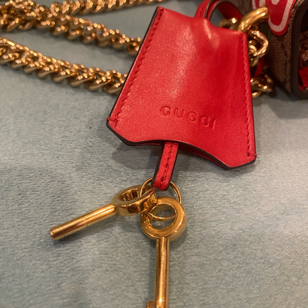 LIMITED EDITION Gucci Padlock Supreme GG Apple Capsule Collection Shoulder Bag 🍎 - Picture 6 of 17